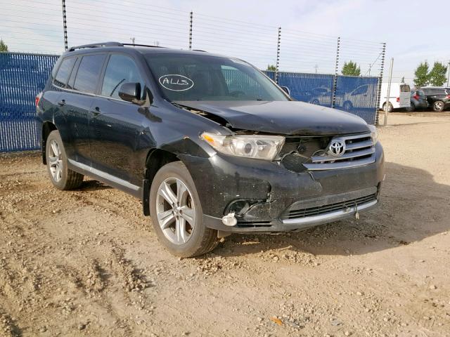 5TDBK3EH6DS206655 - 2013 TOYOTA HIGHLANDER BLACK photo 1