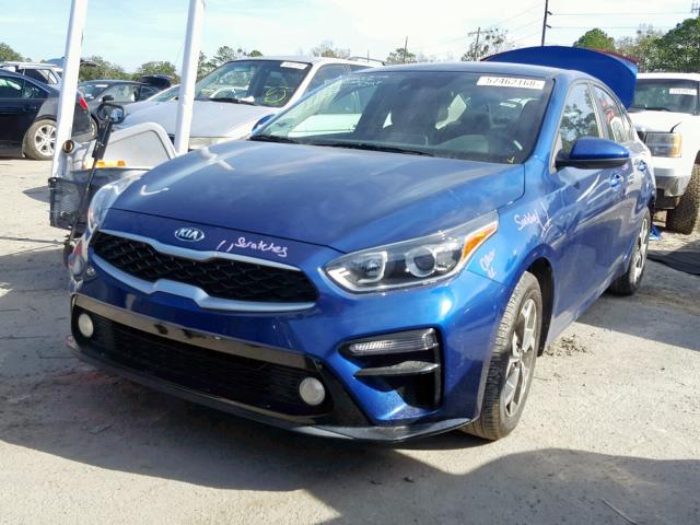 3KPF24AD5KE013608 - 2019 KIA FORTE FE BLUE photo 2