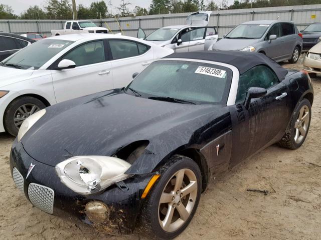 1G2MB35B37Y114369 - 2007 PONTIAC SOLSTICE BLACK photo 2