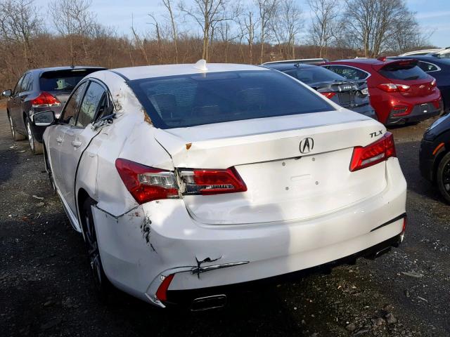 19UUB2F50JA005612 - 2018 ACURA TLX TECH WHITE photo 3