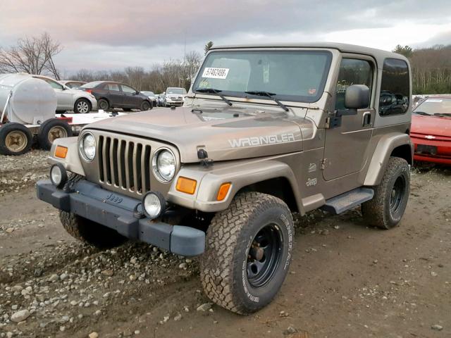 1J4FA59S44P725746 - 2004 JEEP WRANGLER / BROWN photo 2