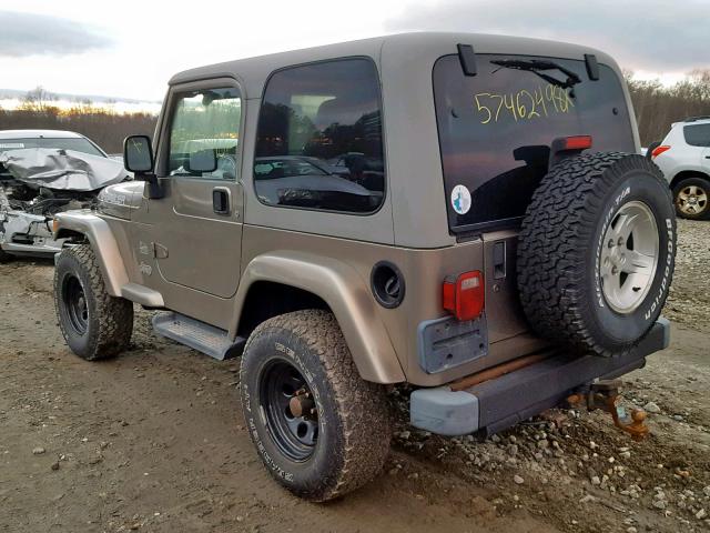 1J4FA59S44P725746 - 2004 JEEP WRANGLER / BROWN photo 3