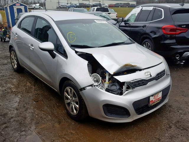 KNADN5A33D6128371 - 2013 KIA RIO EX SILVER photo 1