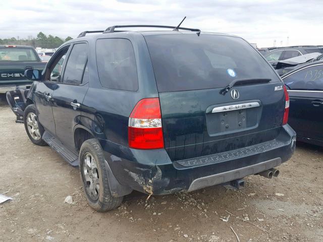 2HNYD18801H539894 - 2001 ACURA MDX TOURIN GREEN photo 3