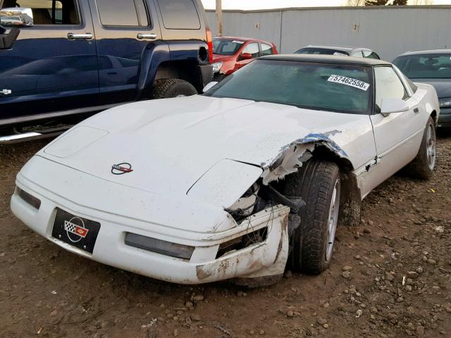 1G1YY2250T5116119 - 1996 CHEVROLET CORVETTE WHITE photo 2