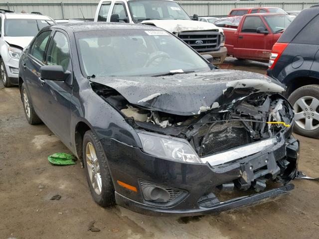 3FAHP0GA9BR126136 - 2011 FORD FUSION S BLACK photo 1