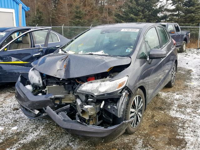 3HGGK5H7XJM101540 - 2018 HONDA FIT EX GRAY photo 2