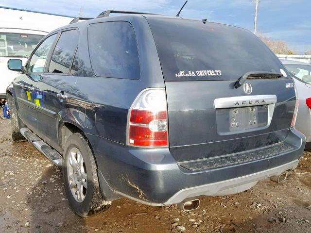 2HNYD18914H502236 - 2004 ACURA MDX TOURIN BLUE photo 3