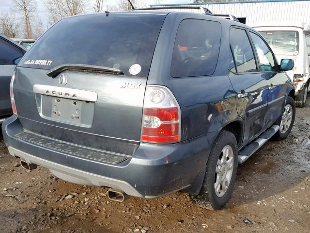 2HNYD18914H502236 - 2004 ACURA MDX TOURIN BLUE photo 4