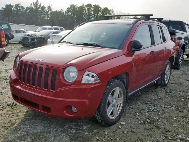 1J8FF47W87D197568 - 2007 JEEP COMPASS RED photo 2