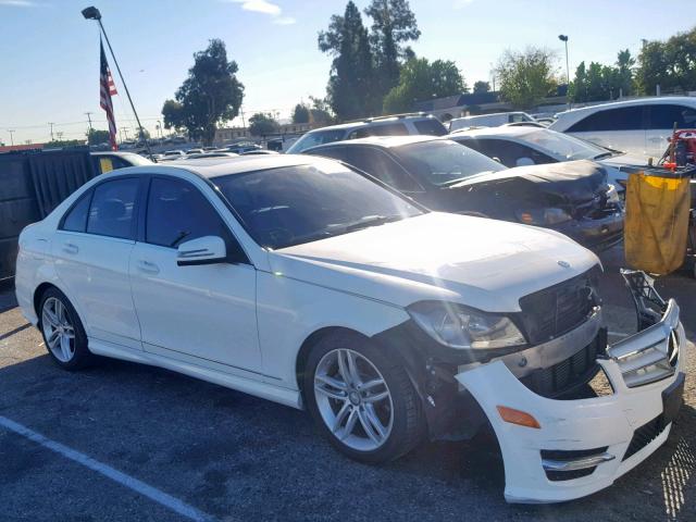 WDDGF4HB1DR275345 - 2013 MERCEDES-BENZ C 250 WHITE photo 1