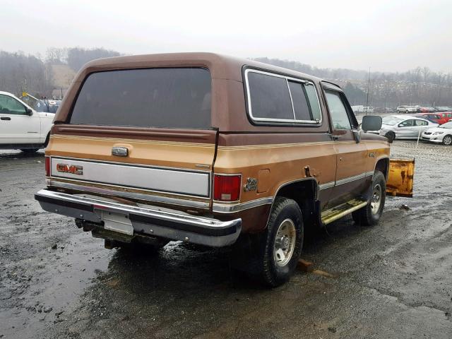 1GKEV18K7JF532660 - 1988 GMC JIMMY V15 BEIGE photo 4