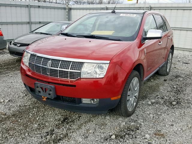 2LMDJ8JC6ABJ25932 - 2010 LINCOLN MKX RED photo 2