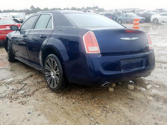 2C3CCABG0DH672408 - 2013 CHRYSLER 300 V6 BLUE photo 3