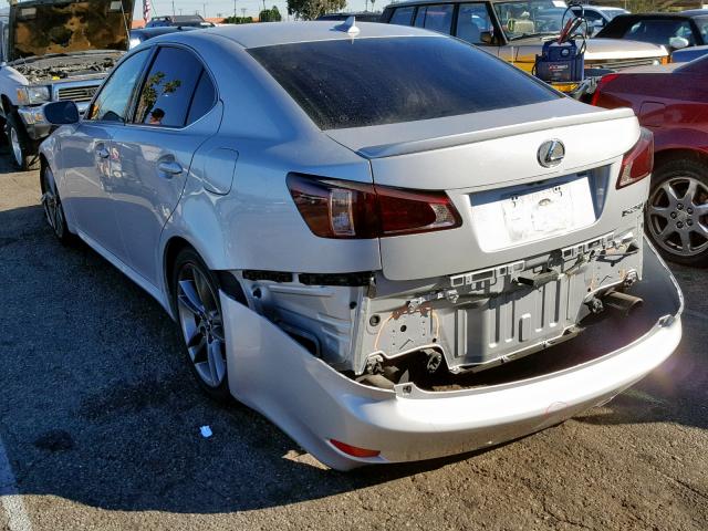 JTHBF5C29C5158392 - 2012 LEXUS IS 250 SILVER photo 3