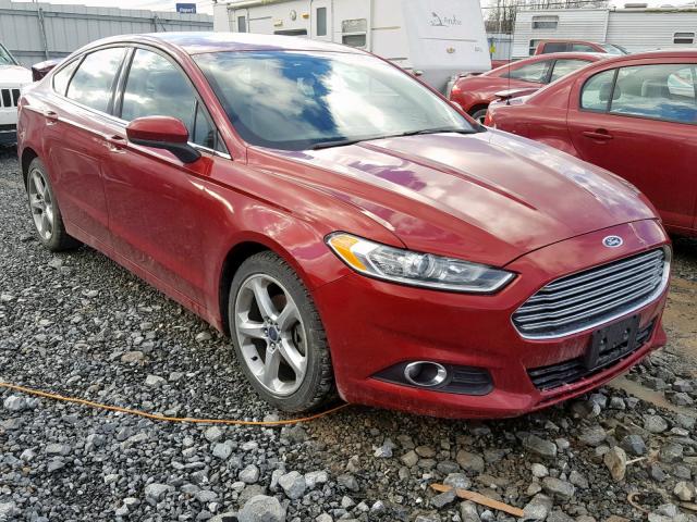 3FA6P0G75GR244185 - 2016 FORD FUSION S RED photo 1