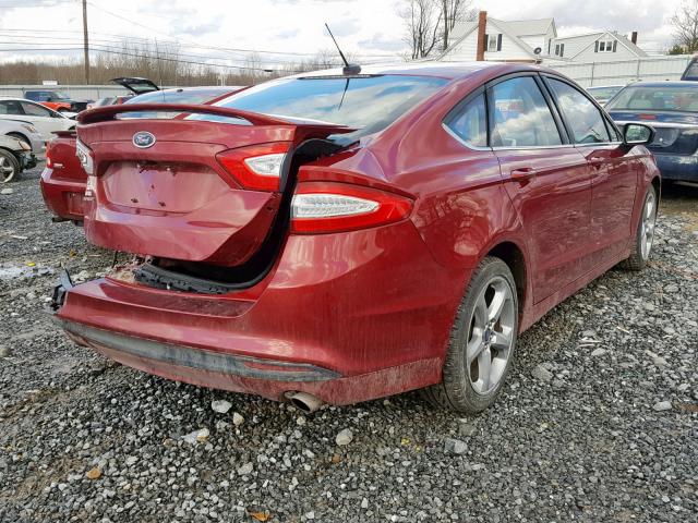 3FA6P0G75GR244185 - 2016 FORD FUSION S RED photo 4