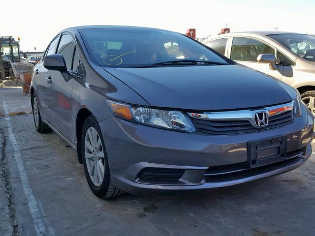 2HGFB2F93CH539171 - 2012 HONDA CIVIC EXL SILVER photo 1