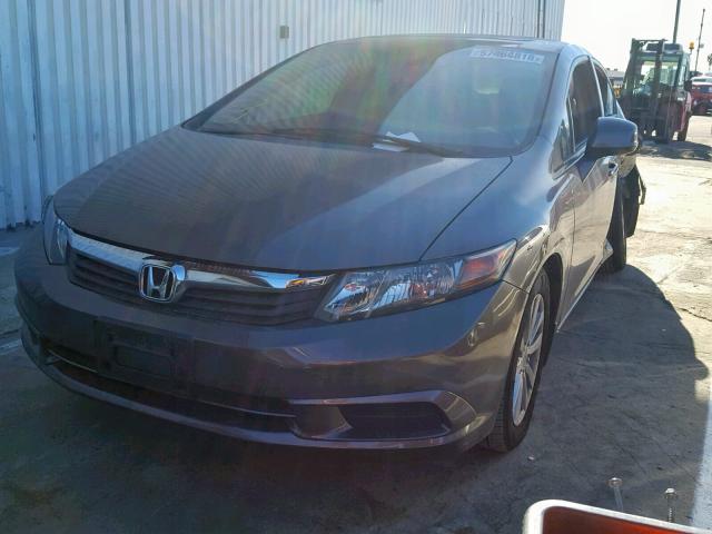 2HGFB2F93CH539171 - 2012 HONDA CIVIC EXL SILVER photo 2