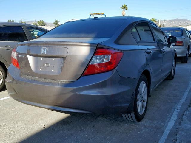 2HGFB2F93CH539171 - 2012 HONDA CIVIC EXL SILVER photo 4