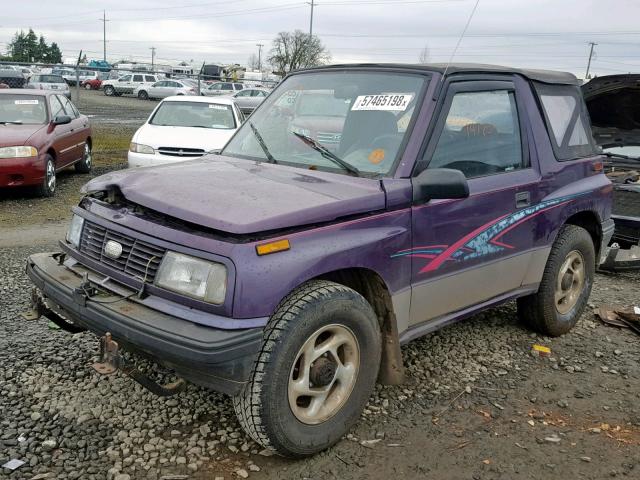 2CNBJ1863S6915919 - 1995 CHEVROLET TRACKER PURPLE photo 2