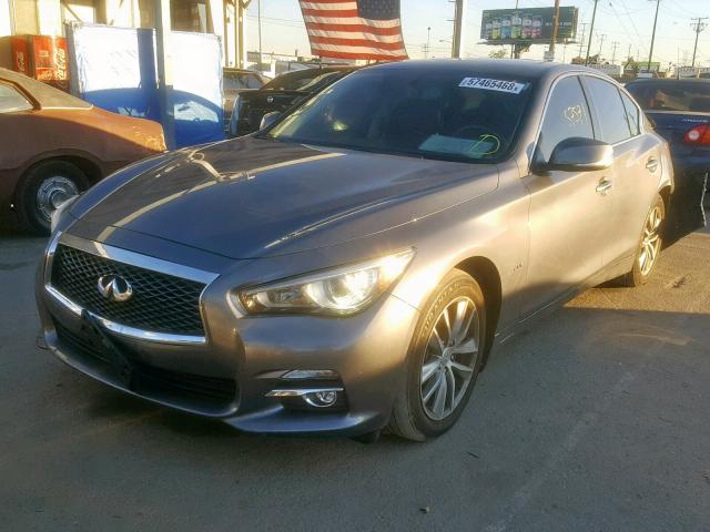 JN1CV7AP3GM203165 - 2016 INFINITI Q50 BASE GRAY photo 2