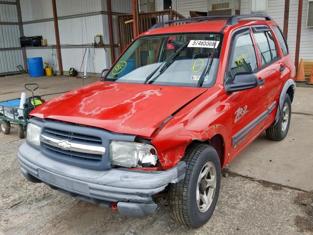 2CNBJ734226933224 - 2002 CHEVROLET TRACKER ZR RED photo 2