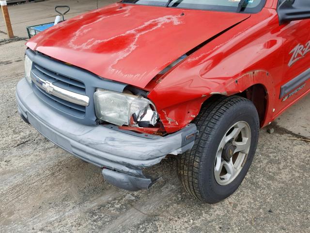 2CNBJ734226933224 - 2002 CHEVROLET TRACKER ZR RED photo 9