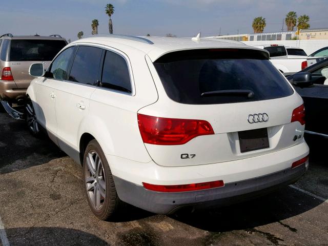 WA1BY74L07D051378 - 2007 AUDI Q7 3.6 QUA WHITE photo 3