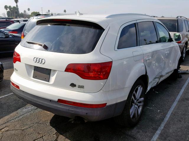 WA1BY74L07D051378 - 2007 AUDI Q7 3.6 QUA WHITE photo 4