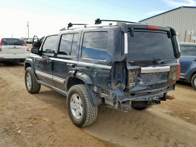 1J8HG58276C365146 - 2006 JEEP COMMANDER BLACK photo 3