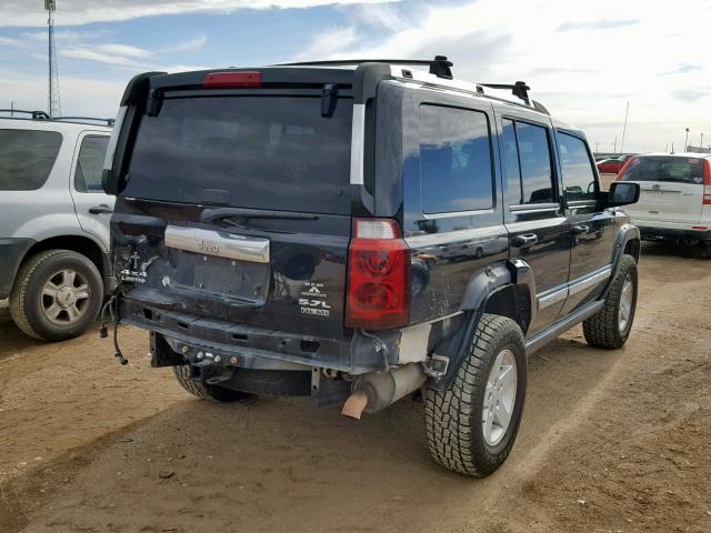 1J8HG58276C365146 - 2006 JEEP COMMANDER BLACK photo 4