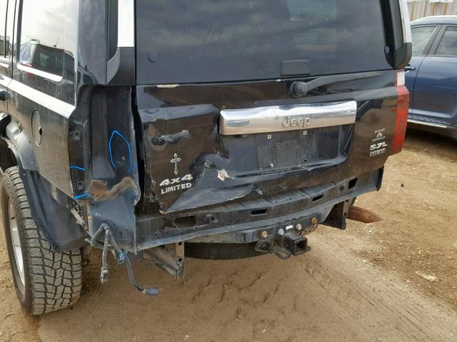 1J8HG58276C365146 - 2006 JEEP COMMANDER BLACK photo 9