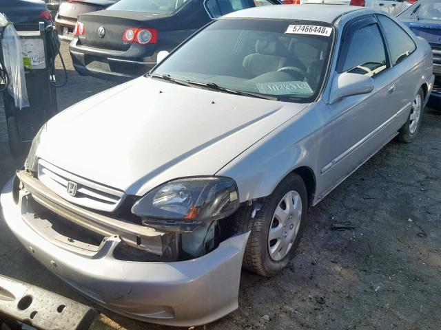 1HGEJ6223XL077265 - 1999 HONDA CIVIC DX SILVER photo 2