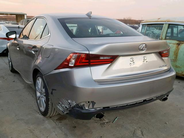 JTHBF1D25E5023162 - 2014 LEXUS IS 250 SILVER photo 3