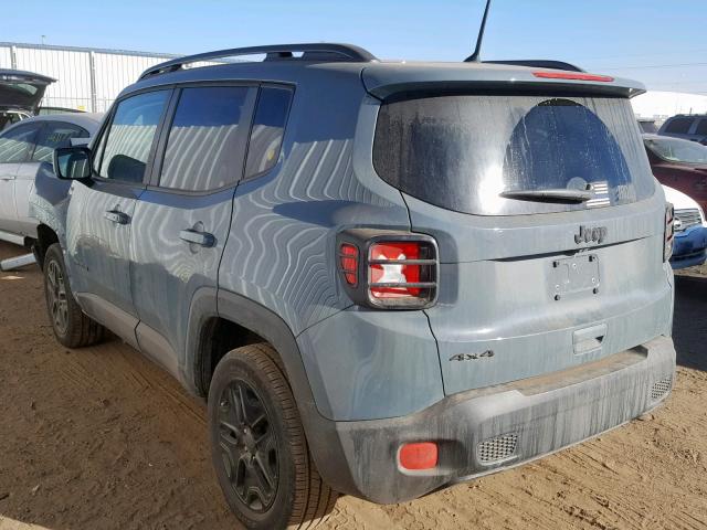 ZACCJBAB1JPH37774 - 2018 JEEP RENEGADE S ნაცრისფერი ფოტო 3