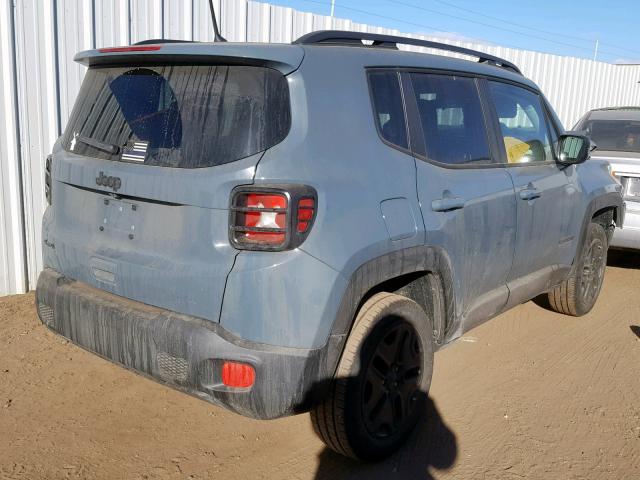 ZACCJBAB1JPH37774 - 2018 JEEP RENEGADE S ნაცრისფერი ფოტო 4
