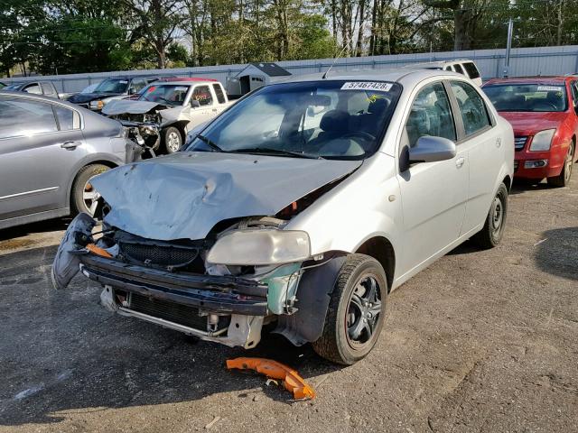 KL1TD526X5B382783 - 2005 CHEVROLET AVEO BASE Gümüş foto 2