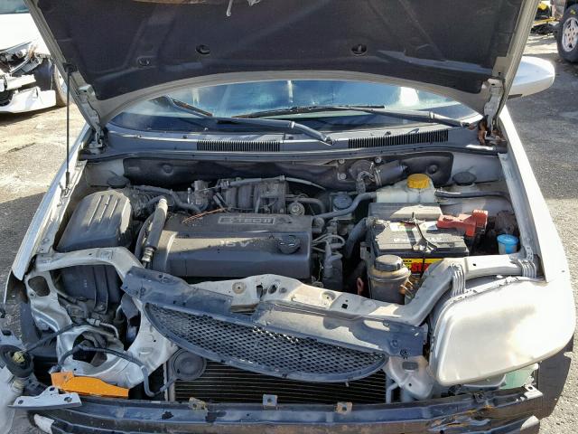 KL1TD526X5B382783 - 2005 CHEVROLET AVEO BASE Gümüş foto 7