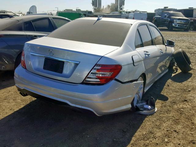 WDDGF4HB8CR195569 - 2012 MERCEDES-BENZ C 250 GRAY photo 4