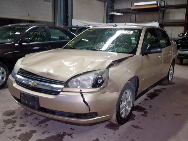 1G1ZT54835F287715 - 2005 CHEVROLET MALIBU LS GOLD photo 2