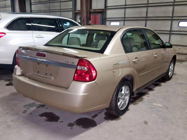1G1ZT54835F287715 - 2005 CHEVROLET MALIBU LS GOLD photo 4