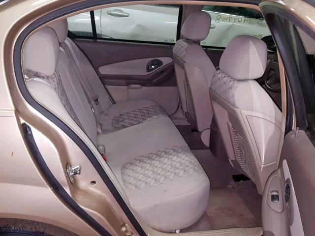 1G1ZT54835F287715 - 2005 CHEVROLET MALIBU LS GOLD photo 6