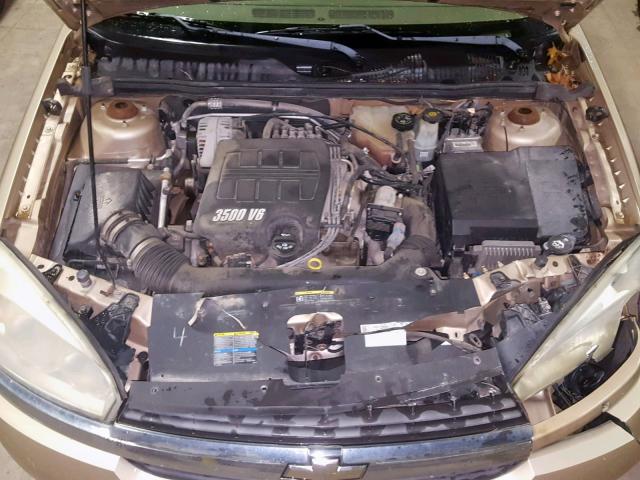 1G1ZT54835F287715 - 2005 CHEVROLET MALIBU LS GOLD photo 7