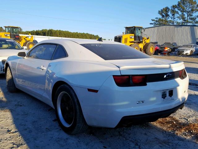 2G1FA1E33D9175346 - 2013 CHEVROLET CAMARO LS WHITE photo 3