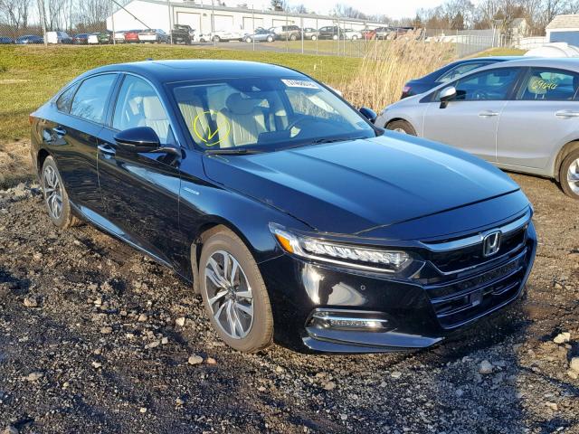 1HGCV3F96JA001804 - 2018 HONDA ACCORD HYB BLACK photo 1