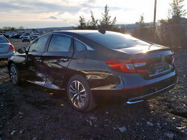 1HGCV3F96JA001804 - 2018 HONDA ACCORD HYB BLACK photo 3