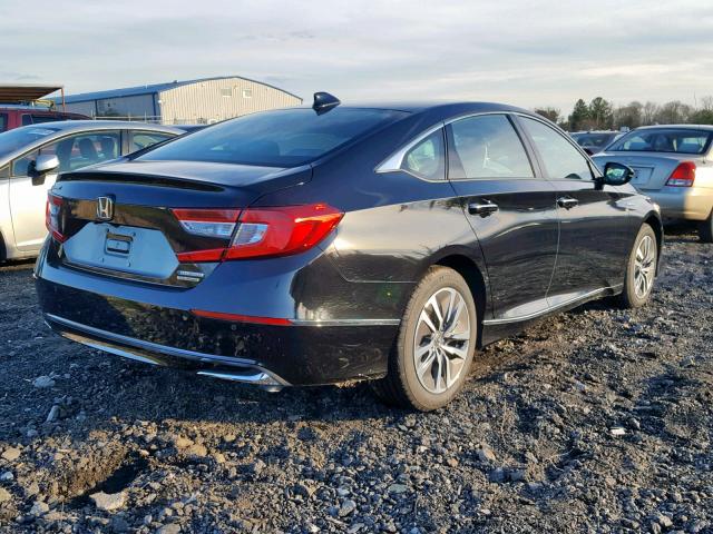 1HGCV3F96JA001804 - 2018 HONDA ACCORD HYB BLACK photo 4