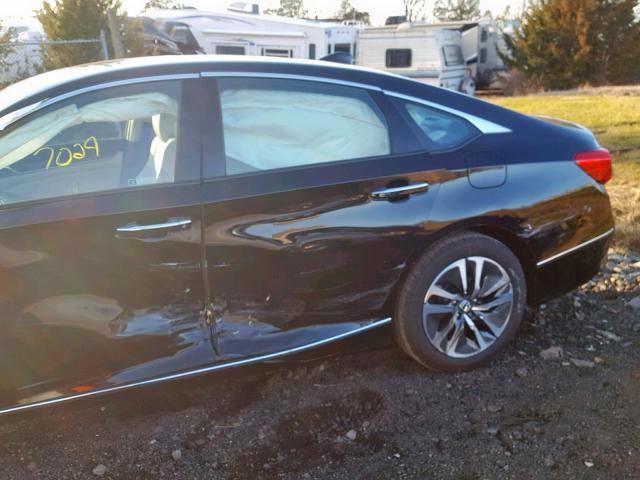 1HGCV3F96JA001804 - 2018 HONDA ACCORD HYB BLACK photo 9