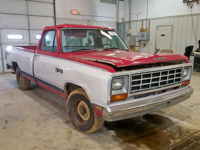 1B7GD14W2ES271810 - 1984 DODGE D-SERIES D RED photo 1